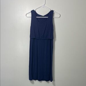 Milk Nursingwear Navy Sleeveless Nursing Dress XS